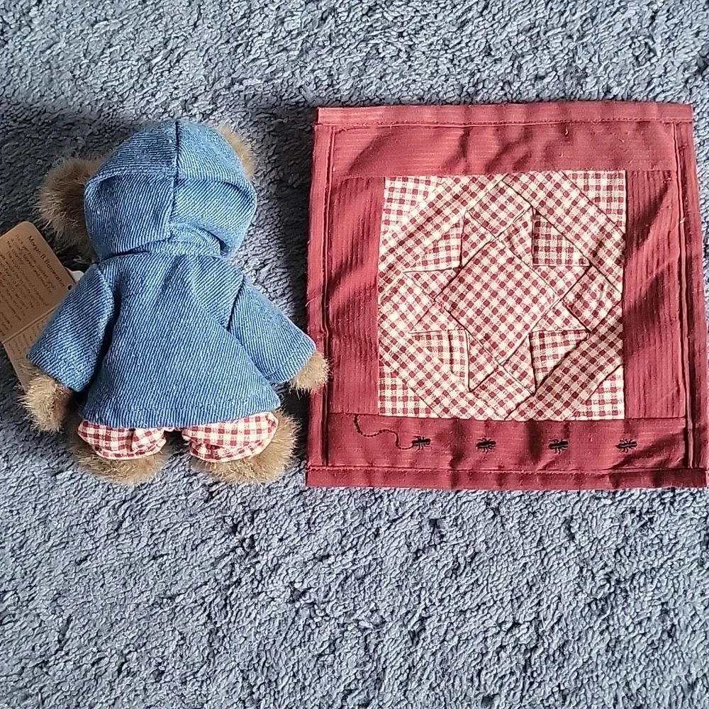 Boyds Bears & Friends stuffed Morgan B. Berriweather and blanket. Like new.